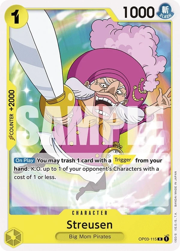 Carte One Piece anglaise Streusen OP03-115 R