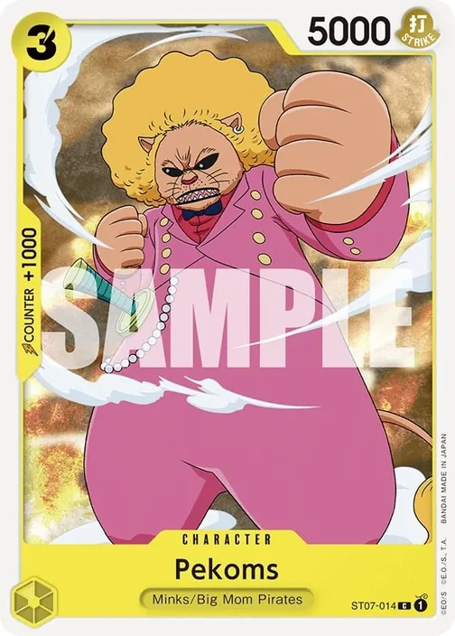 Carte One Piece anglaise ST07-014 Pekoms (version 2)