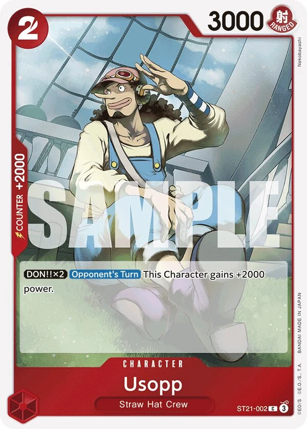 Carte One Piece anglaise Usopp ST21-002 C