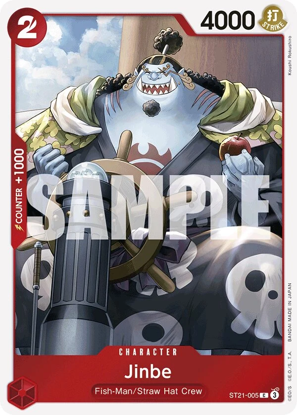 Carte One Piece anglaise Jinbe ST21-005 C
