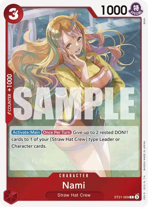 Carte One Piece anglaise ST21-009 Nami