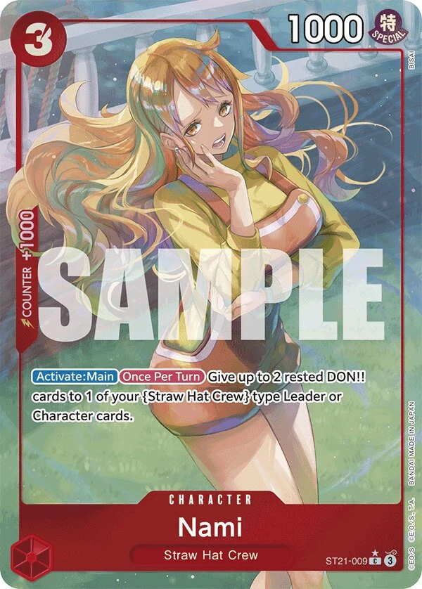 Carte One Piece anglaise Nami ST21-009 C