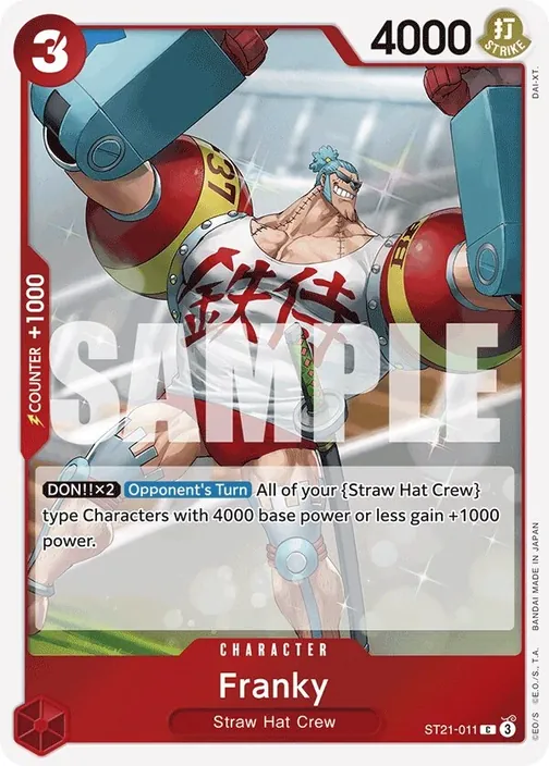 Carte One Piece anglaise ST21-011 Franky