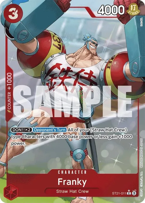 Carte One Piece anglaise ST21-011 Franky (version 2)
