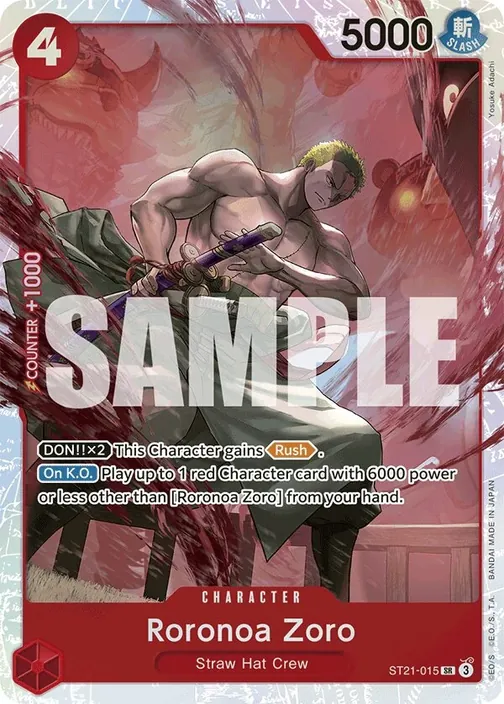 Carte One Piece anglaise ST21-015 Roronoa Zoro