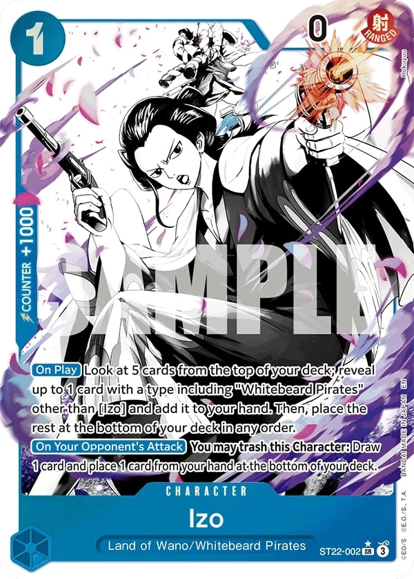 Carte One Piece anglaise Izo ST22-002 SR