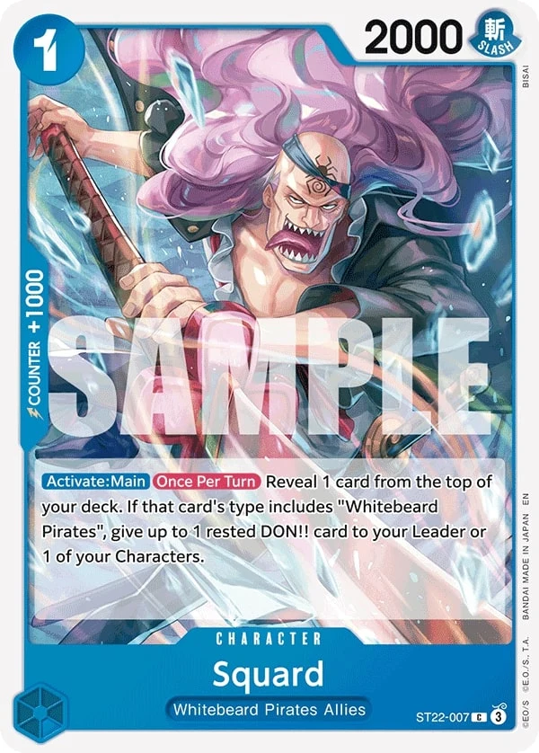Carte One Piece anglaise Squard ST22-007 C