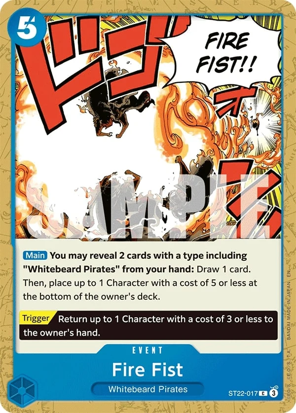 Carte One Piece anglaise Fire Fist ST22-017 C