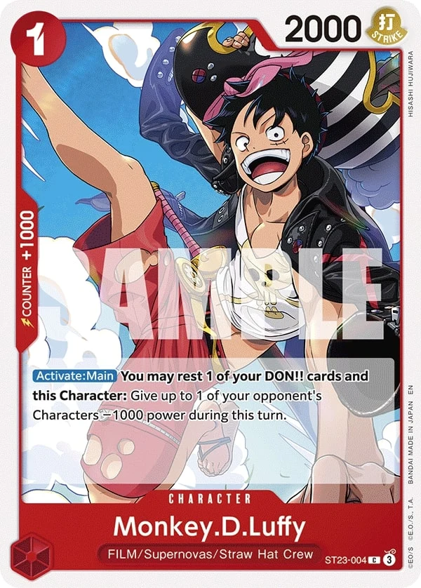 Carte One Piece anglaise Monkey.D.Luffy ST23-004 C