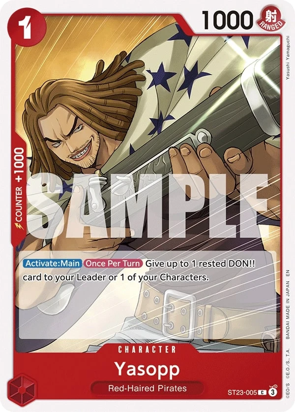 Carte One Piece anglaise Yasopp ST23-005 C