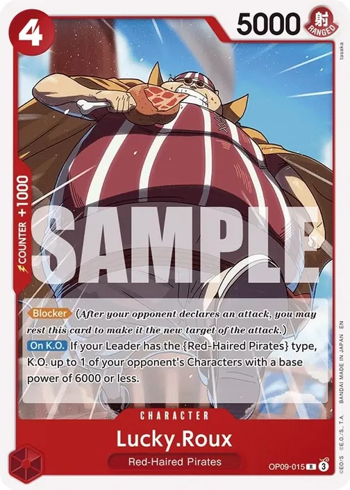Carte One Piece anglaise OP09-015 Lucky.Roux