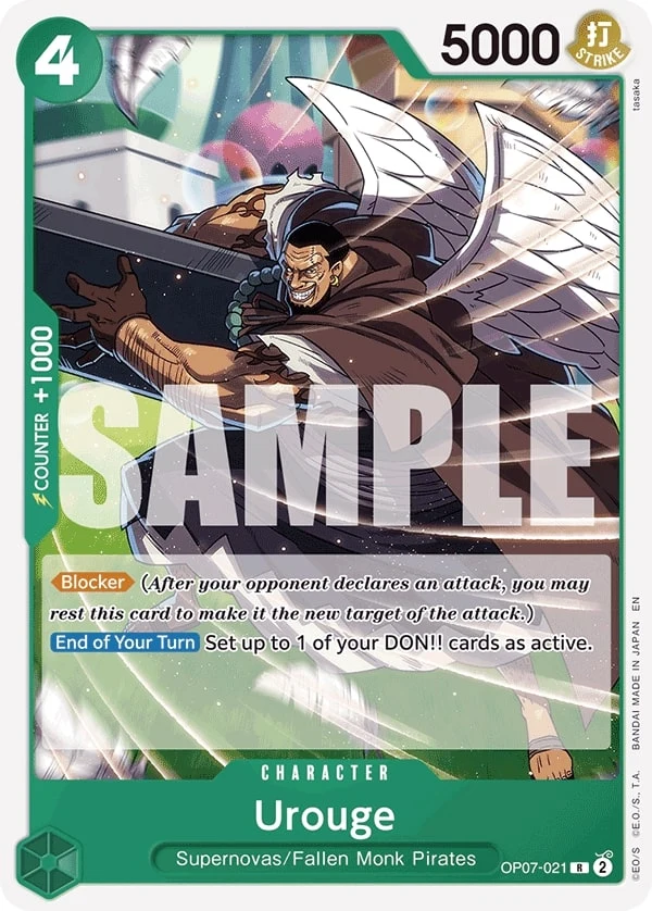 Carte One Piece anglaise Urouge OP07-021 R
