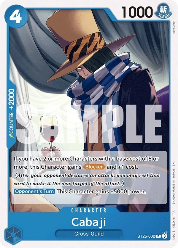Carte One Piece anglaise Cabaji ST25-002 C