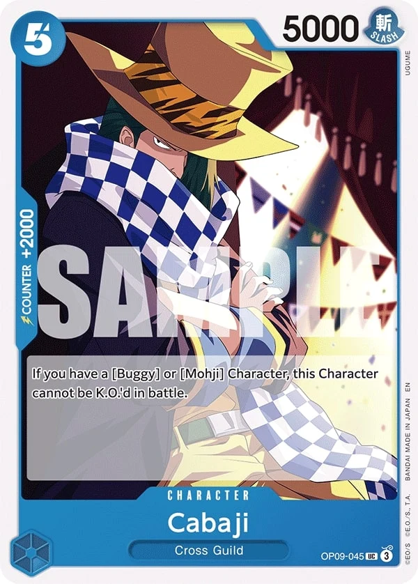 Carte One Piece anglaise Cabaji OP09-045 UC