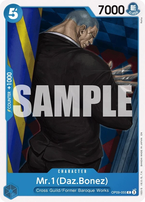 Carte One Piece anglaise Mr.1(Daz.Bonez) OP09-055 C