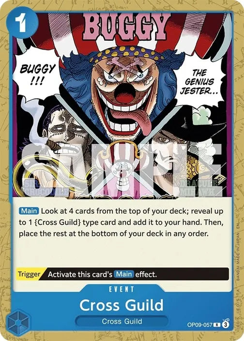 Carte One Piece anglaise OP09-057 Cross Guild