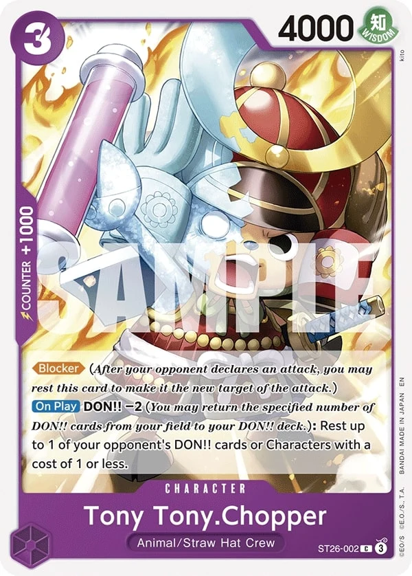 Carte One Piece anglaise Tony Tony.Chopper ST26-002 C