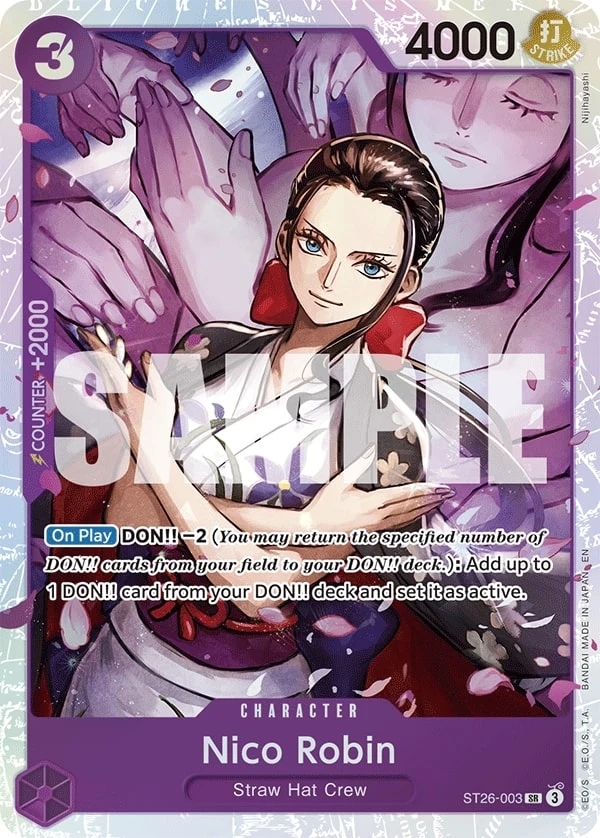 Carte One Piece anglaise Nico Robin ST26-003 SR