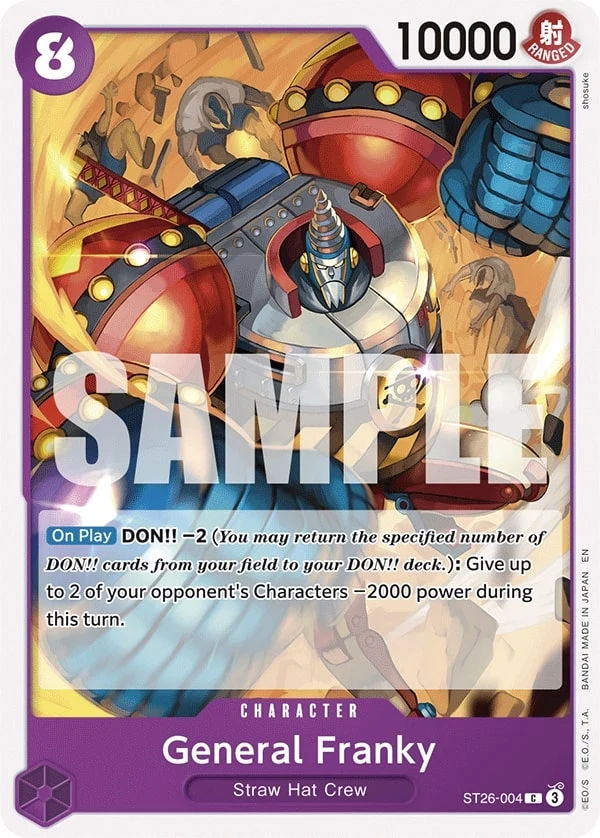 Carte One Piece anglaise General Franky ST26-004 C