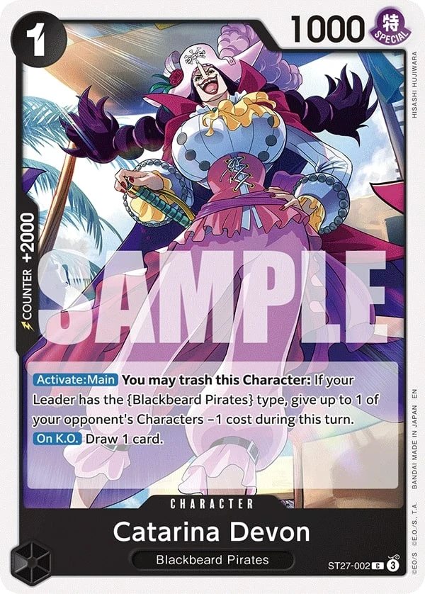 Carte One Piece anglaise Catarina Devon ST27-002 C