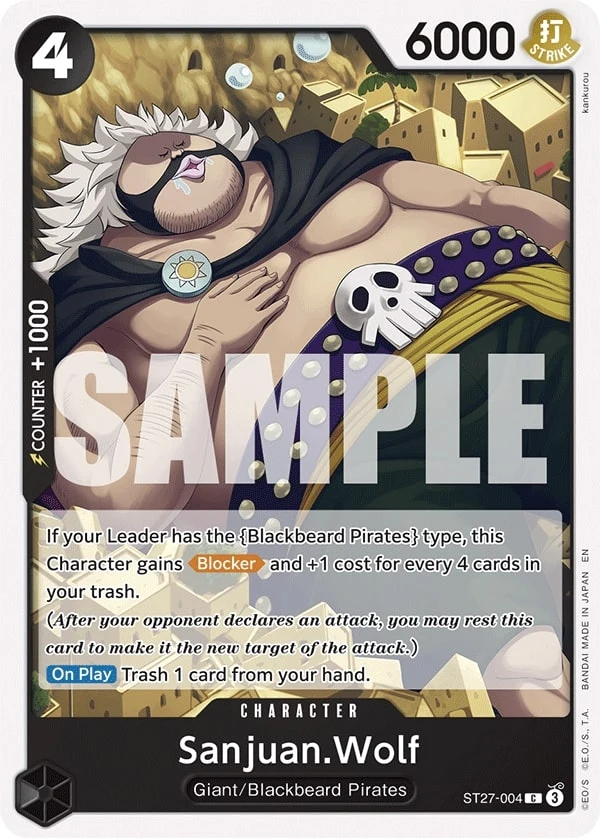 Carte One Piece anglaise Sanjuan.Wolf ST27-004 C