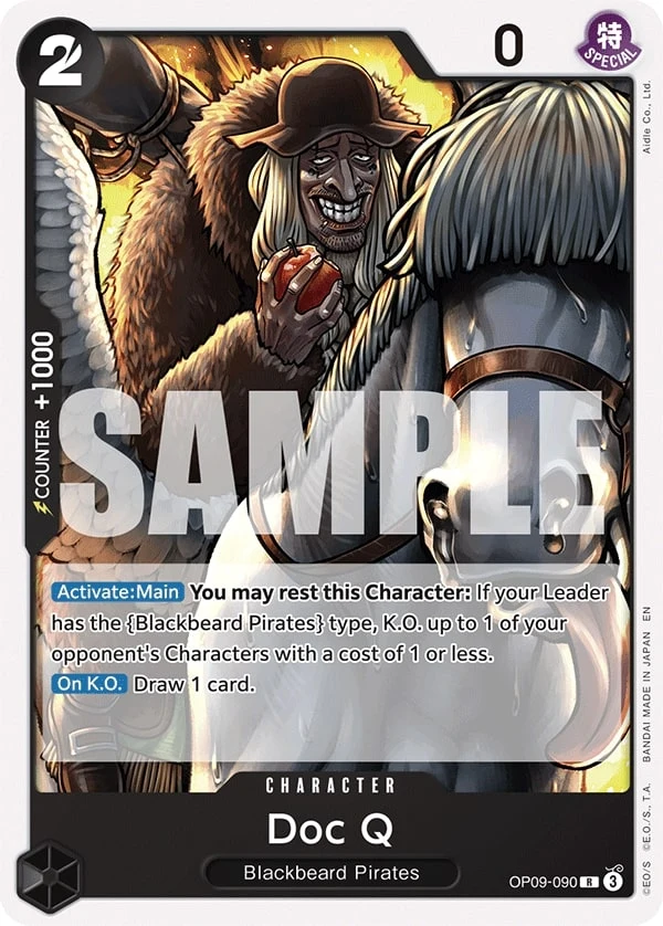 Carte One Piece anglaise Doc Q OP09-090 R
