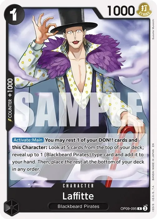 Carte One Piece anglaise OP09-095 Laffitte