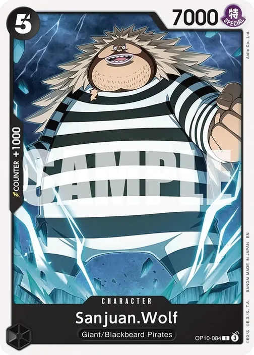 Carte One Piece anglaise OP10-084 Sanjuan.Wolf