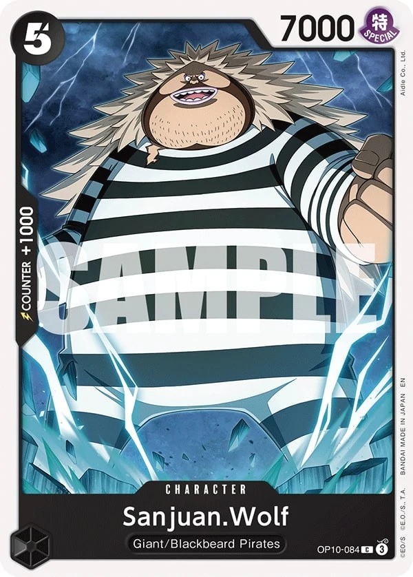 Carte One Piece anglaise Sanjuan.Wolf OP10-084 C