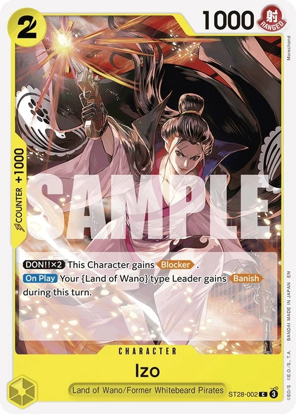 Carte One Piece anglaise Izo ST28-002 C