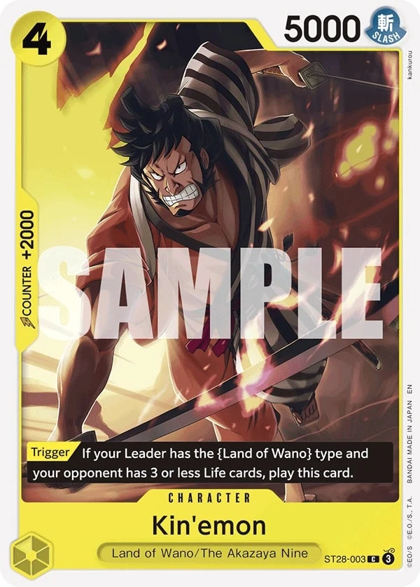 Carte One Piece anglaise Kin'emon ST28-003 C