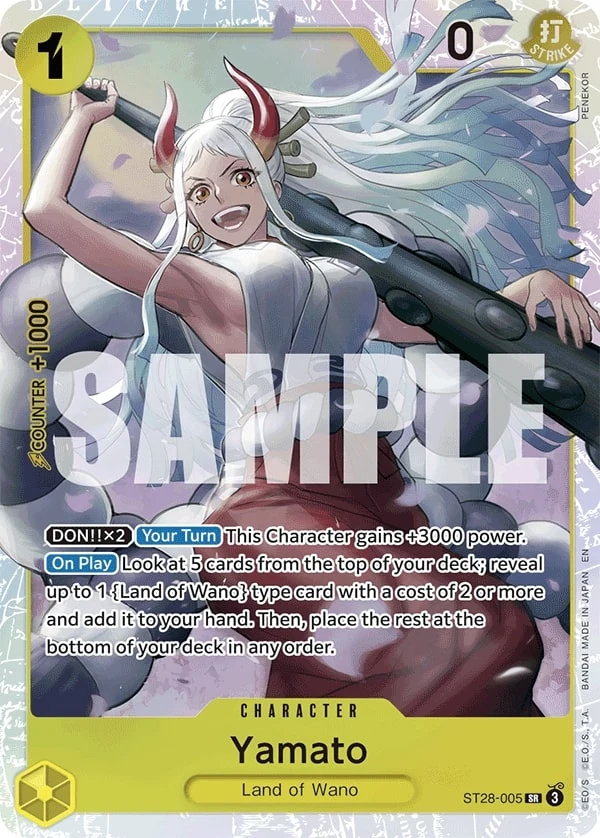 Carte One Piece anglaise Yamato ST28-005 SR