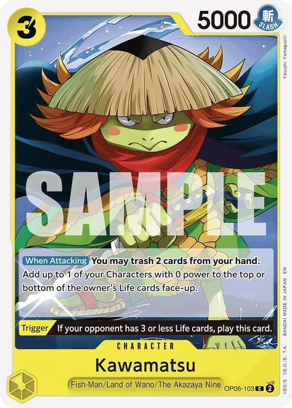 Carte One Piece anglaise Kawamatsu OP06-103 C