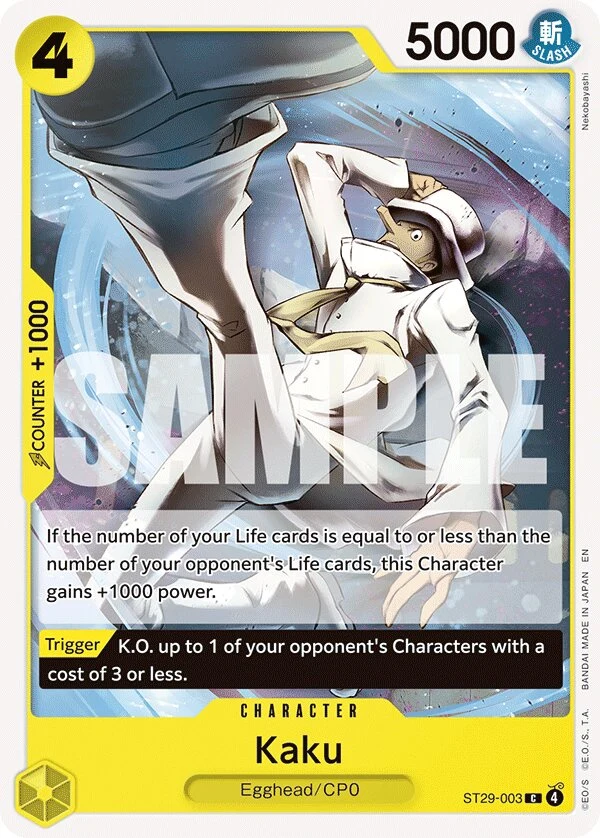 Carte One Piece anglaise Kaku ST29-003 C