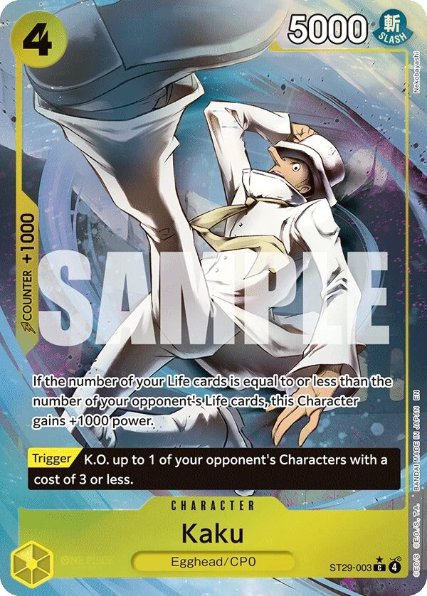Carte One Piece anglaise Kaku ST29-003 C