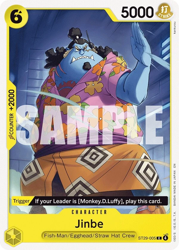 Carte One Piece anglaise Jinbe ST29-005 C