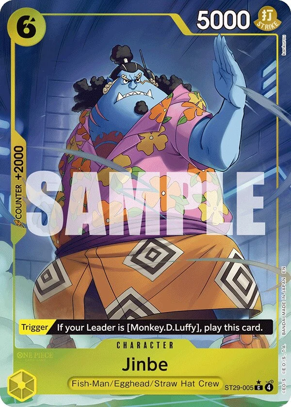 Carte One Piece anglaise Jinbe ST29-005 C