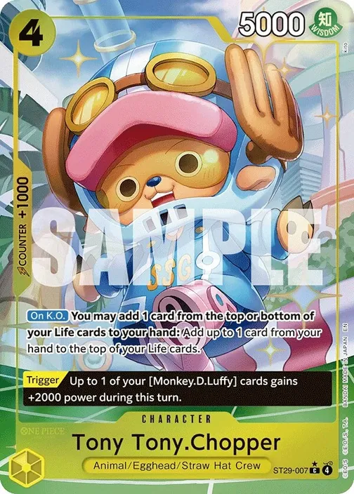 Carte One Piece anglaise ST29-007 Tony Tony.Chopper (version 2)