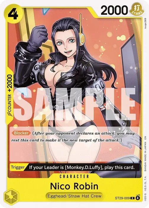 Carte One Piece anglaise ST29-009 Nico Robin