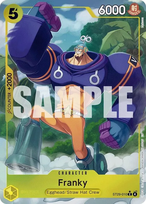 Carte One Piece anglaise ST29-010 Franky (version 2)