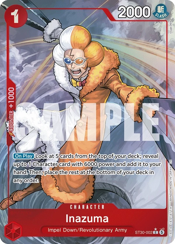 Carte One Piece anglaise Inazuma ST30-002 C