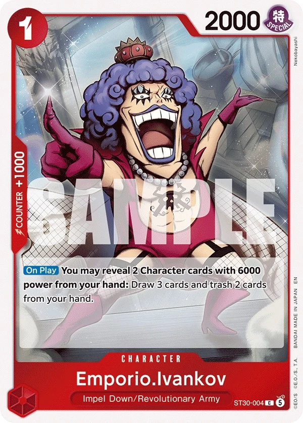 Carte One Piece anglaise Emporio.Ivankov ST30-004 C