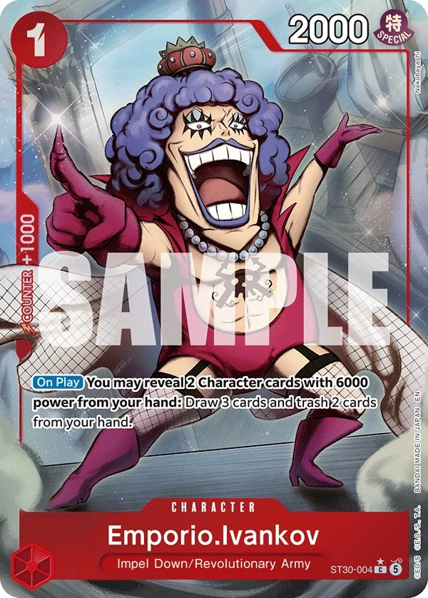 Carte One Piece anglaise Emporio.Ivankov ST30-004 C