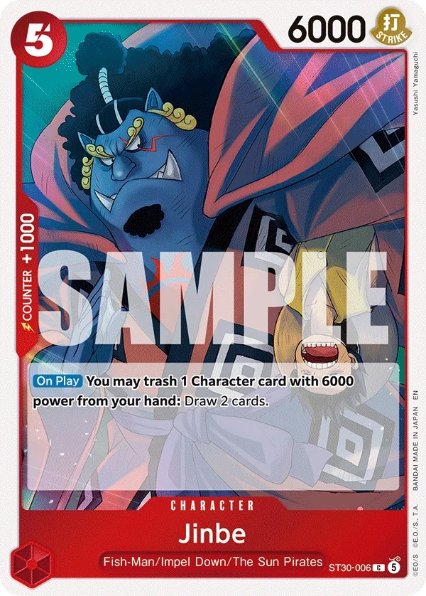 Carte One Piece anglaise Jinbe ST30-006 C