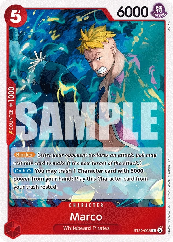 Carte One Piece anglaise Marco ST30-008 C