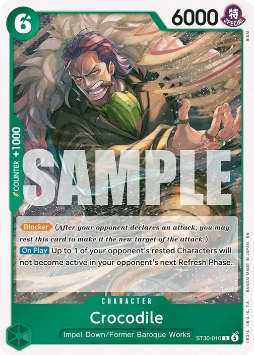 Carte One Piece anglaise ST30-010 Crocodile
