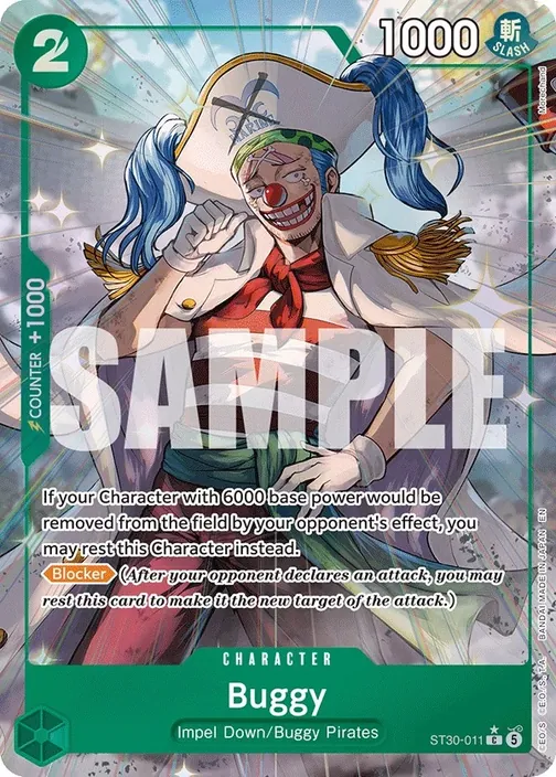 Carte One Piece anglaise ST30-011 Buggy (version 2)