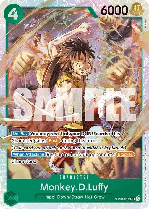 Carte One Piece anglaise ST30-012 Monkey.D.Luffy