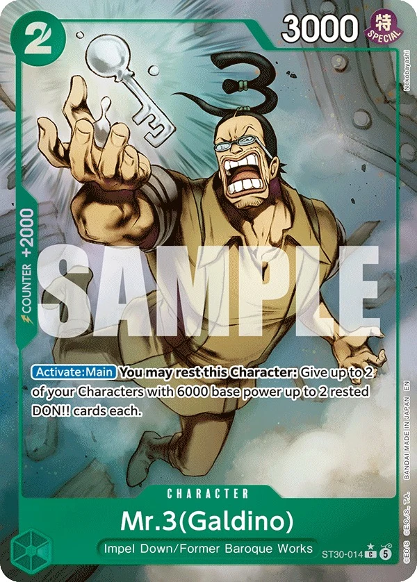 Carte One Piece anglaise Mr.3(Galdino) ST30-014 C