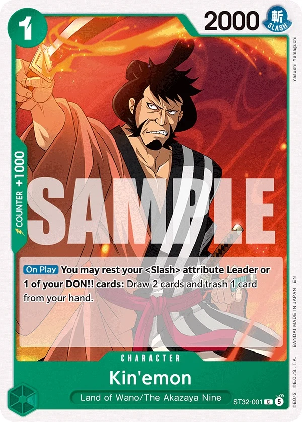 Carte One Piece anglaise Kin'emon ST32-001 C